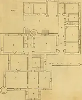 An illustration from An encyclopædia of cottage, farm, and villa architecture and furniture : containing numerous designs for dwellings from the cottage to the villa including farm houses, farmeries, and other agricultural buildings, several designs for country inns, public houses, and parochial schools, with the requisite fittings-up fixtures and furniture ; and appropriate offices, gardens and garden scenery ; each design accompanied by analytical and critical marks illustrative of the principles of archtiectural science and taste on whihc it is composed (1836)