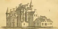An illustration from An encyclopædia of cottage, farm, and villa architecture and furniture : containing numerous designs for dwellings from the cottage to the villa including farm houses, farmeries, and other agricultural buildings, several designs for country inns, public houses, and parochial schools, with the requisite fittings-up fixtures and furniture ; and appropriate offices, gardens and garden scenery ; each design accompanied by analytical and critical marks illustrative of the principles of archtiectural science and taste on whihc it is composed (1836)
