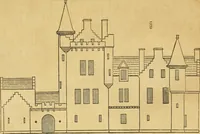An illustration from An encyclopædia of cottage, farm, and villa architecture and furniture : containing numerous designs for dwellings from the cottage to the villa including farm houses, farmeries, and other agricultural buildings, several designs for country inns, public houses, and parochial schools, with the requisite fittings-up fixtures and furniture ; and appropriate offices, gardens and garden scenery ; each design accompanied by analytical and critical marks illustrative of the principles of archtiectural science and taste on whihc it is composed (1836)