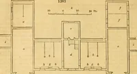 An illustration from An encyclopædia of cottage, farm, and villa architecture and furniture : containing numerous designs for dwellings from the cottage to the villa including farm houses, farmeries, and other agricultural buildings, several designs for country inns, public houses, and parochial schools, with the requisite fittings-up fixtures and furniture ; and appropriate offices, gardens and garden scenery ; each design accompanied by analytical and critical marks illustrative of the principles of archtiectural science and taste on whihc it is composed (1836)
