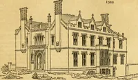 An illustration from An encyclopædia of cottage, farm, and villa architecture and furniture : containing numerous designs for dwellings from the cottage to the villa including farm houses, farmeries, and other agricultural buildings, several designs for country inns, public houses, and parochial schools, with the requisite fittings-up fixtures and furniture ; and appropriate offices, gardens and garden scenery ; each design accompanied by analytical and critical marks illustrative of the principles of archtiectural science and taste on whihc it is composed (1836)