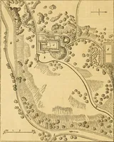 An illustration from An encyclopædia of cottage, farm, and villa architecture and furniture : containing numerous designs for dwellings from the cottage to the villa including farm houses, farmeries, and other agricultural buildings, several designs for country inns, public houses, and parochial schools, with the requisite fittings-up fixtures and furniture ; and appropriate offices, gardens and garden scenery ; each design accompanied by analytical and critical marks illustrative of the principles of archtiectural science and taste on whihc it is composed (1836)