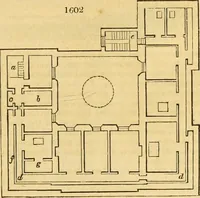An illustration from An encyclopædia of cottage, farm, and villa architecture and furniture : containing numerous designs for dwellings from the cottage to the villa including farm houses, farmeries, and other agricultural buildings, several designs for country inns, public houses, and parochial schools, with the requisite fittings-up fixtures and furniture ; and appropriate offices, gardens and garden scenery ; each design accompanied by analytical and critical marks illustrative of the principles of archtiectural science and taste on whihc it is composed (1836)