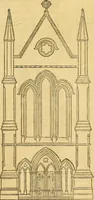 An illustration from An encyclopædia of cottage, farm, and villa architecture and furniture : containing numerous designs for dwellings from the cottage to the villa including farm houses, farmeries, and other agricultural buildings, several designs for country inns, public houses, and parochial schools, with the requisite fittings-up fixtures and furniture ; and appropriate offices, gardens and garden scenery ; each design accompanied by analytical and critical marks illustrative of the principles of archtiectural science and taste on whihc it is composed (1836)