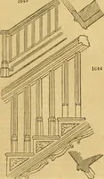 An illustration from An encyclopædia of cottage, farm, and villa architecture and furniture : containing numerous designs for dwellings from the cottage to the villa including farm houses, farmeries, and other agricultural buildings, several designs for country inns, public houses, and parochial schools, with the requisite fittings-up fixtures and furniture ; and appropriate offices, gardens and garden scenery ; each design accompanied by analytical and critical marks illustrative of the principles of archtiectural science and taste on whihc it is composed (1836)