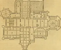 An illustration from An encyclopædia of cottage, farm, and villa architecture and furniture : containing numerous designs for dwellings from the cottage to the villa including farm houses, farmeries, and other agricultural buildings, several designs for country inns, public houses, and parochial schools, with the requisite fittings-up fixtures and furniture ; and appropriate offices, gardens and garden scenery ; each design accompanied by analytical and critical marks illustrative of the principles of archtiectural science and taste on whihc it is composed (1836)