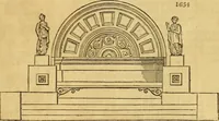 An illustration from An encyclopædia of cottage, farm, and villa architecture and furniture : containing numerous designs for dwellings from the cottage to the villa including farm houses, farmeries, and other agricultural buildings, several designs for country inns, public houses, and parochial schools, with the requisite fittings-up fixtures and furniture ; and appropriate offices, gardens and garden scenery ; each design accompanied by analytical and critical marks illustrative of the principles of archtiectural science and taste on whihc it is composed (1836)