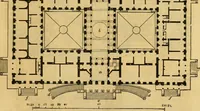 An illustration from An encyclopædia of cottage, farm, and villa architecture and furniture : containing numerous designs for dwellings from the cottage to the villa including farm houses, farmeries, and other agricultural buildings, several designs for country inns, public houses, and parochial schools, with the requisite fittings-up fixtures and furniture ; and appropriate offices, gardens and garden scenery ; each design accompanied by analytical and critical marks illustrative of the principles of archtiectural science and taste on whihc it is composed (1836)