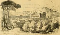 An illustration from An encyclopædia of cottage, farm, and villa architecture and furniture : containing numerous designs for dwellings from the cottage to the villa including farm houses, farmeries, and other agricultural buildings, several designs for country inns, public houses, and parochial schools, with the requisite fittings-up fixtures and furniture ; and appropriate offices, gardens and garden scenery ; each design accompanied by analytical and critical marks illustrative of the principles of archtiectural science and taste on whihc it is composed (1836)