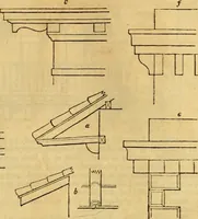An illustration from An encyclopædia of cottage, farm, and villa architecture and furniture : containing numerous designs for dwellings from the cottage to the villa including farm houses, farmeries, and other agricultural buildings, several designs for country inns, public houses, and parochial schools, with the requisite fittings-up fixtures and furniture ; and appropriate offices, gardens and garden scenery ; each design accompanied by analytical and critical marks illustrative of the principles of archtiectural science and taste on whihc it is composed (1836)