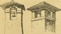 An illustration from An encyclopædia of cottage, farm, and villa architecture and furniture : containing numerous designs for dwellings from the cottage to the villa including farm houses, farmeries, and other agricultural buildings, several designs for country inns, public houses, and parochial schools, with the requisite fittings-up fixtures and furniture ; and appropriate offices, gardens and garden scenery ; each design accompanied by analytical and critical marks illustrative of the principles of archtiectural science and taste on whihc it is composed (1836)