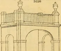 An illustration from An encyclopædia of cottage, farm, and villa architecture and furniture : containing numerous designs for dwellings from the cottage to the villa including farm houses, farmeries, and other agricultural buildings, several designs for country inns, public houses, and parochial schools, with the requisite fittings-up fixtures and furniture ; and appropriate offices, gardens and garden scenery ; each design accompanied by analytical and critical marks illustrative of the principles of archtiectural science and taste on whihc it is composed (1836)