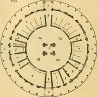 An illustration from An encyclopædia of cottage, farm, and villa architecture and furniture : containing numerous designs for dwellings from the cottage to the villa including farm houses, farmeries, and other agricultural buildings, several designs for country inns, public houses, and parochial schools, with the requisite fittings-up fixtures and furniture ; and appropriate offices, gardens and garden scenery ; each design accompanied by analytical and critical marks illustrative of the principles of archtiectural science and taste on whihc it is composed (1836)