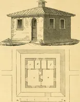 Picture 86 of 1377 from An encyclopædia of cottage, farm, and villa architecture and furniture : containing numerous designs for dwellings from the cottage to the villa including farm houses, farmeries, and other agricultural buildings, several designs for country inns, public houses, and parochial schools, with the requisite fittings-up fixtures and furniture ; and appropriate offices, gardens and garden scenery ; each design accompanied by analytical and critical marks illustrative of the principles of archtiectural science and taste on whihc it is composed (1836), leaf 99