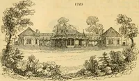 An illustration from An encyclopædia of cottage, farm, and villa architecture and furniture : containing numerous designs for dwellings from the cottage to the villa including farm houses, farmeries, and other agricultural buildings, several designs for country inns, public houses, and parochial schools, with the requisite fittings-up fixtures and furniture ; and appropriate offices, gardens and garden scenery ; each design accompanied by analytical and critical marks illustrative of the principles of archtiectural science and taste on whihc it is composed (1836)