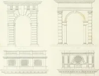 Picture 12 of 181 from Encyclopedia of architecture : a dictionary of the science and practice of architecture, building, carpentry, etc., from the earliest ages to the present time, forming a comprehensive work of reference for the use of architects, builders, carpenters, masons, engineers, students, professional men, and amateurs (1852), leaf 41