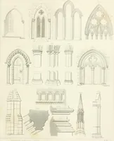 Picture 146 of 181 from Encyclopedia of architecture : a dictionary of the science and practice of architecture, building, carpentry, etc., from the earliest ages to the present time, forming a comprehensive work of reference for the use of architects, builders, carpenters, masons, engineers, students, professional men, and amateurs (1852), leaf 656