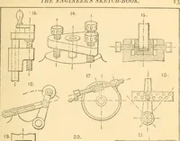 An illustration from The engineer's sketch-book of mechanical movements, devices, appliances, contrivances and details employed in the design and construction of machinery for every purpose; (1902)