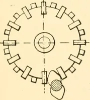 An illustration from The engineer's sketch-book of mechanical movements, devices, appliances, contrivances and details employed in the design and construction of machinery for every purpose; (1902)