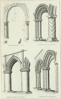 An illustration from An attempt to discriminate the styles of architecture in England : from the Conquest to the Reformation : with a sketch of the Grecian and Roman orders (1862)