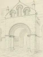 An illustration from An attempt to discriminate the styles of architecture in England : from the Conquest to the Reformation : with a sketch of the Grecian and Roman orders (1862)