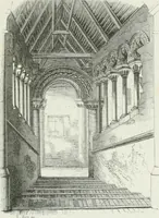 An illustration from An attempt to discriminate the styles of architecture in England : from the Conquest to the Reformation : with a sketch of the Grecian and Roman orders (1862)