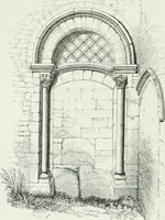 An illustration from An attempt to discriminate the styles of architecture in England : from the Conquest to the Reformation : with a sketch of the Grecian and Roman orders (1862)