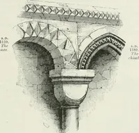 An illustration from An attempt to discriminate the styles of architecture in England : from the Conquest to the Reformation : with a sketch of the Grecian and Roman orders (1862)