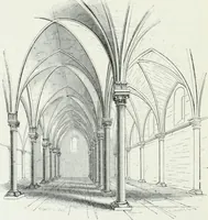 An illustration from An attempt to discriminate the styles of architecture in England : from the Conquest to the Reformation : with a sketch of the Grecian and Roman orders (1862)