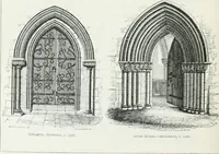 An illustration from An attempt to discriminate the styles of architecture in England : from the Conquest to the Reformation : with a sketch of the Grecian and Roman orders (1862)
