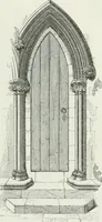 An illustration from An attempt to discriminate the styles of architecture in England : from the Conquest to the Reformation : with a sketch of the Grecian and Roman orders (1862)