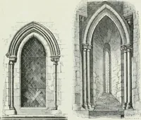 An illustration from An attempt to discriminate the styles of architecture in England : from the Conquest to the Reformation : with a sketch of the Grecian and Roman orders (1862)