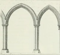 An illustration from An attempt to discriminate the styles of architecture in England : from the Conquest to the Reformation : with a sketch of the Grecian and Roman orders (1862)