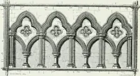 An illustration from An attempt to discriminate the styles of architecture in England : from the Conquest to the Reformation : with a sketch of the Grecian and Roman orders (1862)