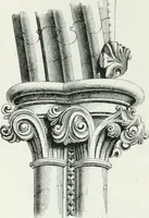 An illustration from An attempt to discriminate the styles of architecture in England : from the Conquest to the Reformation : with a sketch of the Grecian and Roman orders (1862)