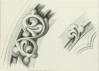 An illustration from An attempt to discriminate the styles of architecture in England : from the Conquest to the Reformation : with a sketch of the Grecian and Roman orders (1862)