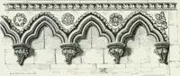 An illustration from An attempt to discriminate the styles of architecture in England : from the Conquest to the Reformation : with a sketch of the Grecian and Roman orders (1862)