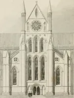 An illustration from An attempt to discriminate the styles of architecture in England : from the Conquest to the Reformation : with a sketch of the Grecian and Roman orders (1862)