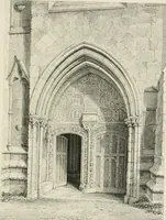 An illustration from An attempt to discriminate the styles of architecture in England : from the Conquest to the Reformation : with a sketch of the Grecian and Roman orders (1862)