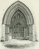 An illustration from An attempt to discriminate the styles of architecture in England : from the Conquest to the Reformation : with a sketch of the Grecian and Roman orders (1862)