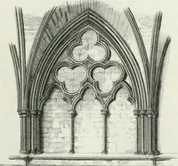 An illustration from An attempt to discriminate the styles of architecture in England : from the Conquest to the Reformation : with a sketch of the Grecian and Roman orders (1862)
