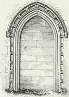 An illustration from An attempt to discriminate the styles of architecture in England : from the Conquest to the Reformation : with a sketch of the Grecian and Roman orders (1862)