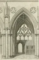 An illustration from An attempt to discriminate the styles of architecture in England : from the Conquest to the Reformation : with a sketch of the Grecian and Roman orders (1862)