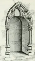 An illustration from An attempt to discriminate the styles of architecture in England : from the Conquest to the Reformation : with a sketch of the Grecian and Roman orders (1862)