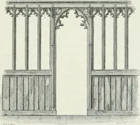 An illustration from An attempt to discriminate the styles of architecture in England : from the Conquest to the Reformation : with a sketch of the Grecian and Roman orders (1862)