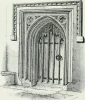 An illustration from An attempt to discriminate the styles of architecture in England : from the Conquest to the Reformation : with a sketch of the Grecian and Roman orders (1862)