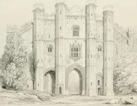 An illustration from An attempt to discriminate the styles of architecture in England : from the Conquest to the Reformation : with a sketch of the Grecian and Roman orders (1862)