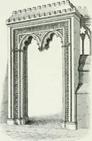 An illustration from An attempt to discriminate the styles of architecture in England : from the Conquest to the Reformation : with a sketch of the Grecian and Roman orders (1862)