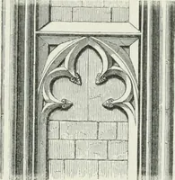 An illustration from An attempt to discriminate the styles of architecture in England : from the Conquest to the Reformation : with a sketch of the Grecian and Roman orders (1862)