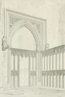 An illustration from An attempt to discriminate the styles of architecture in England : from the Conquest to the Reformation : with a sketch of the Grecian and Roman orders (1862)